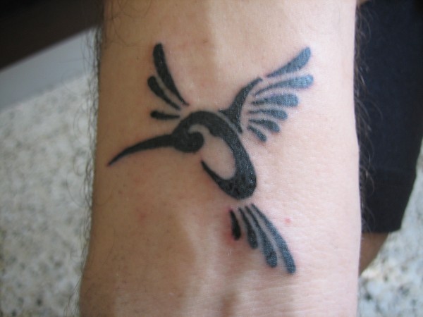 Real community tattoo placement: Luca - Humming bird: inked placement tattoo photo
