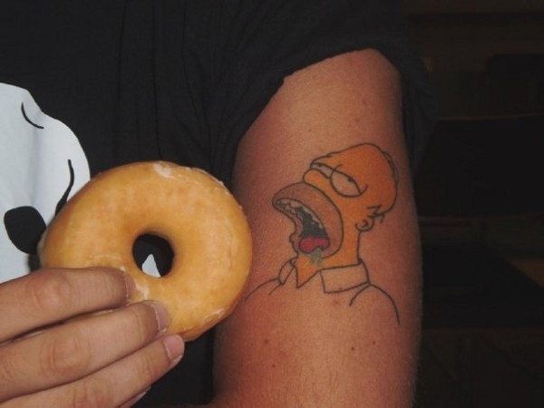 Real community tattoo placement: Manuel - Homer: inked placement real user tattoo photo