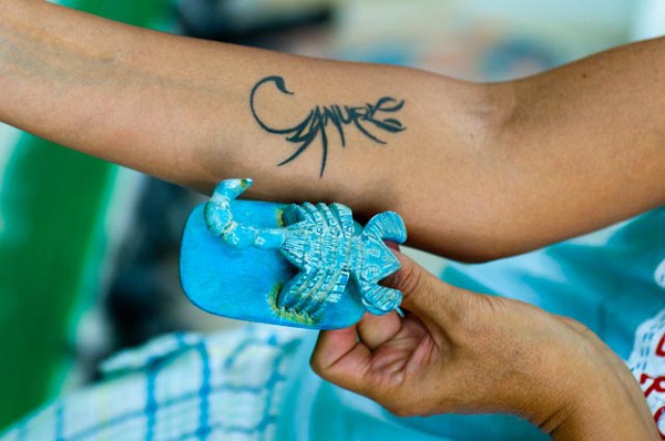 Real community tattoo placement: Manuela - Scorpion: inked placement real user tattoo photo