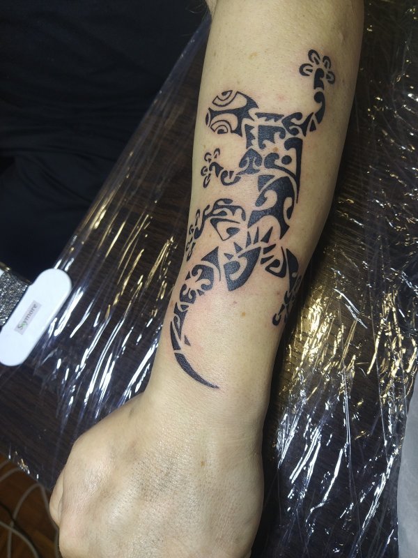 Real community tattoo placement: Marco - Gecko: inked placement tattoo photo