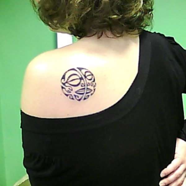 Real community tattoo placement: Milena - Sun-moon: inked placement tattoo photo