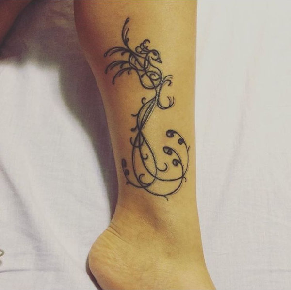 Real community tattoo placement: Nancy - S+F phoenix: inked placement tattoo photo