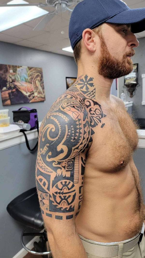 Real community tattoo placement: Nassim - Ha'a: inked placement tattoo photo