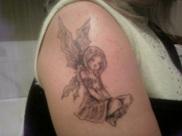 Real community tattoo placement: Rosaria - Fairie: inked placement real user tattoo photo