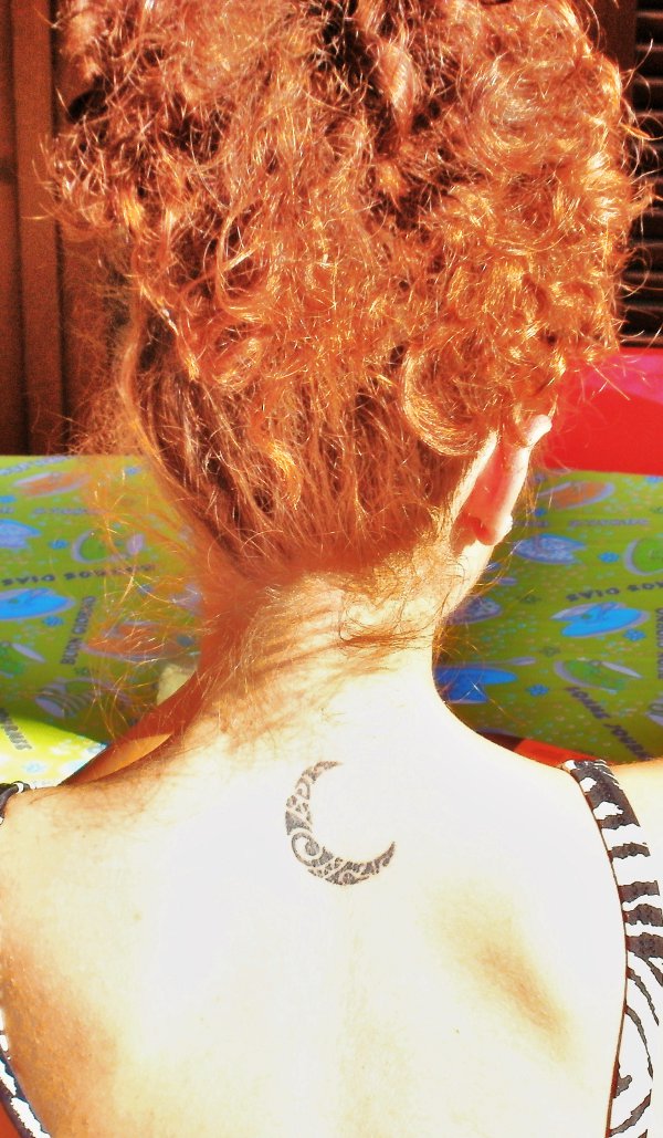 Real community tattoo placement: Selene - Maori moon: inked placement tattoo photo