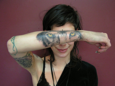 TattooTanne - Kim, detail - inked tattoo close-up detail