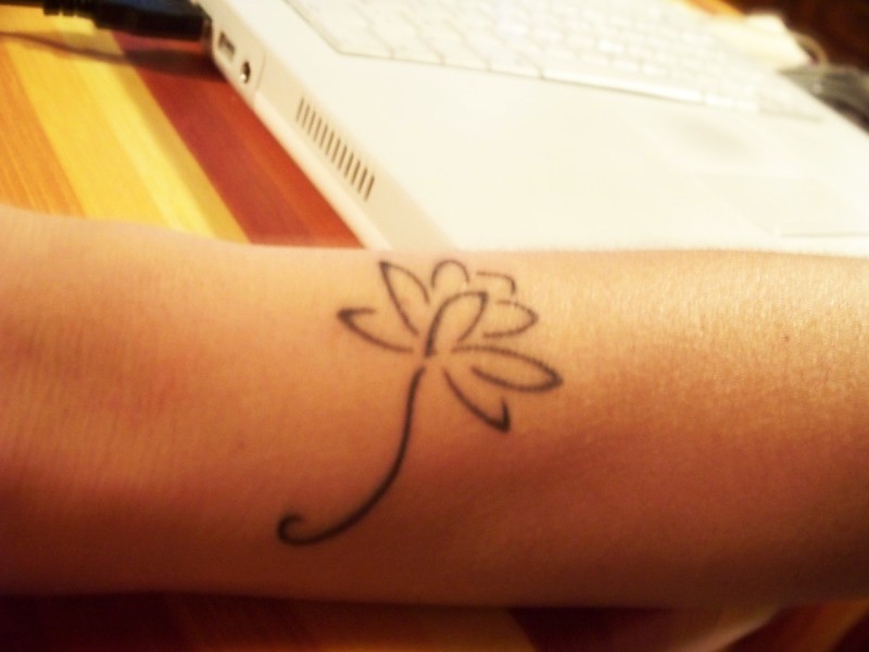 Real community tattoo placement: Vera - lotus: inked placement tattoo photo