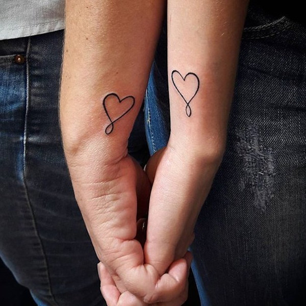 Real community tattoo placement: Guests - infinity heart: inked placement tattoo photo