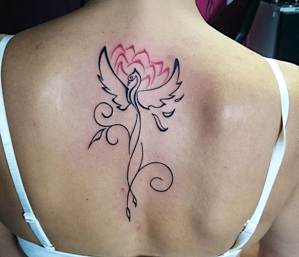 Real community tattoo placement: Guest - Phoenix lotus: inked placement tattoo photo