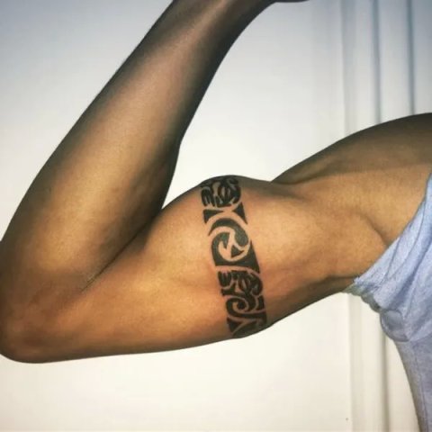 Abreu - wrist band: inked placement tattoo photo thumbnail