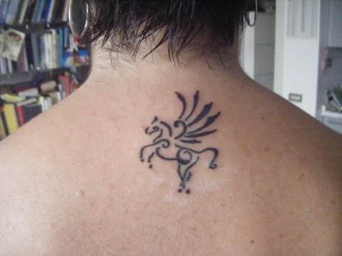 Adriana - Pegasus: real inked placement tattoo photo thumbnail