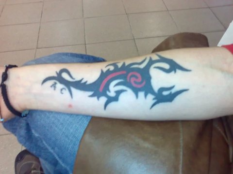 Aghy - Scorpione del Borneo: real inked placement tattoo photo thumbnail