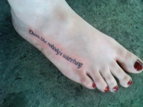 Amiee - Dance: real inked placement tattoo photo thumbnail