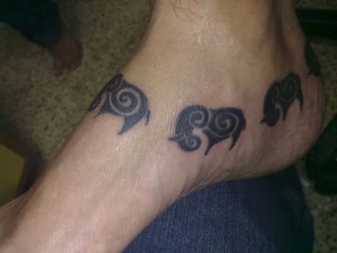 Akhil - elephants: real inked placement tattoo photo thumbnail