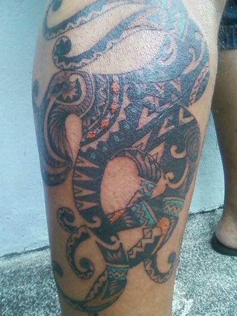 Allen - Octopus: real inked placement tattoo photo thumbnail