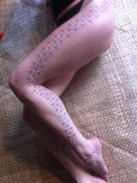 Ana - Malu: real inked placement tattoo photo thumbnail