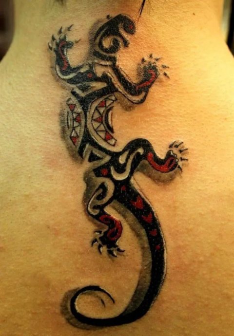 Andrew - lizard: real inked placement tattoo photo thumbnail