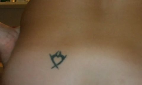 Ania - Tribal heart: real inked placement tattoo photo thumbnail