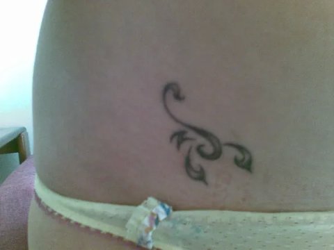 Annalisa - Stylized scorpion: real inked placement tattoo photo thumbnail