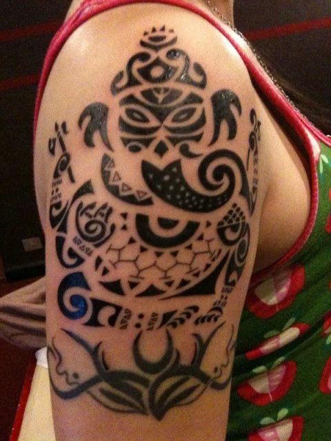 Anne - Ganesha: real inked placement tattoo photo thumbnail