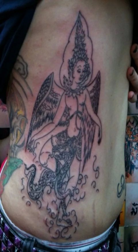 Anne - Garuda: real inked placement tattoo photo thumbnail
