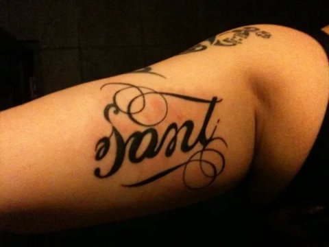Anne - Santi/Peace: real inked placement tattoo photo thumbnail