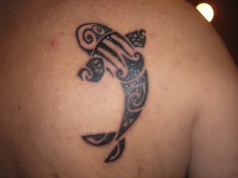 Bartek - Maori koi: real inked placement tattoo photo thumbnail