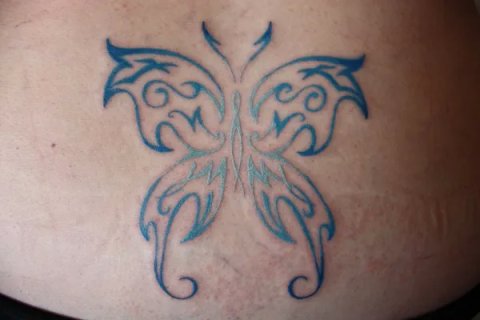 Bex - Butterfly: real inked placement tattoo photo thumbnail