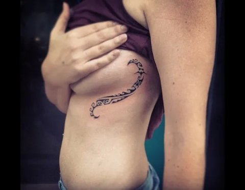 Camille - Polynesian: real inked placement tattoo photo thumbnail