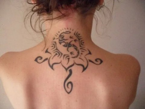 Carmen - Sun lizard Ankh: real inked placement tattoo photo thumbnail