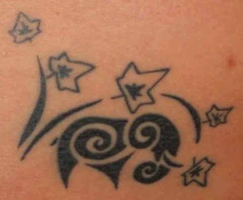 Carrie - Elephant and Ivy: real inked placement tattoo photo thumbnail