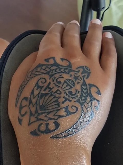 Charles - Father turtle: real inked placement tattoo photo thumbnail