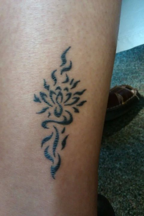 Cheryl - Lotus fire: real inked placement tattoo photo thumbnail