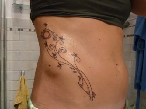 Chiara - Water and fire: real inked placement tattoo photo thumbnail
