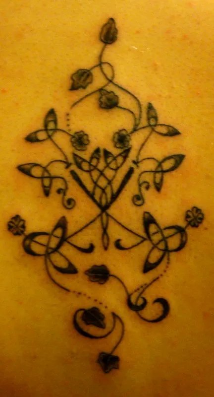 Chiara - Celtic Tree of Life: real inked placement tattoo photo thumbnail