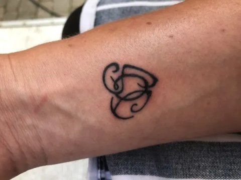 Chris - JOS heart: real inked placement tattoo photo thumbnail