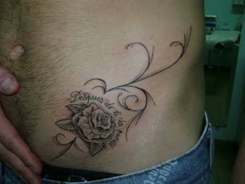 Cosimo - Rose: real inked placement tattoo photo thumbnail
