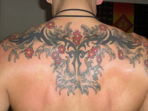 Craig - Tribal waves: real inked placement tattoo photo thumbnail