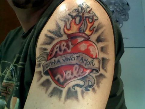 Cristiano - Sacro cuore: real inked placement tattoo photo thumbnail