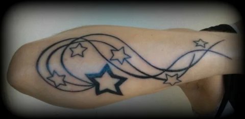Cristina - stars: real inked placement tattoo photo thumbnail