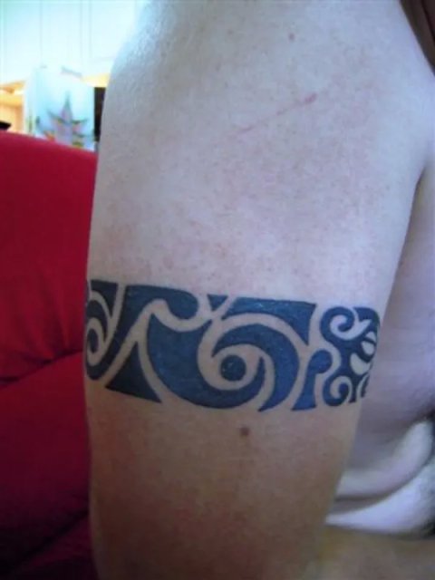 Dan - Protection armband: real inked placement tattoo photo thumbnail
