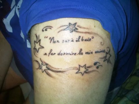 Dario - No darkness will drowse my soul: real inked placement tattoo photo thumbnail