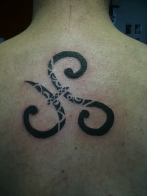 Davide - Pisces triskell: real inked placement tattoo photo thumbnail