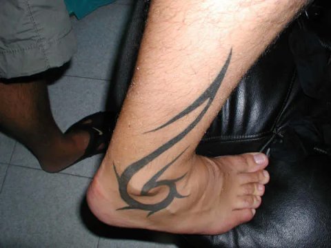Davide - Tribale: real inked placement tattoo photo thumbnail