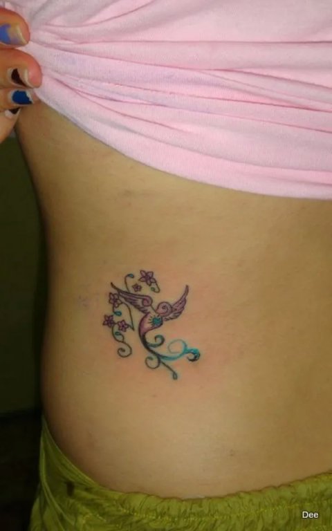 Dee - Sparrow: real inked placement tattoo photo thumbnail