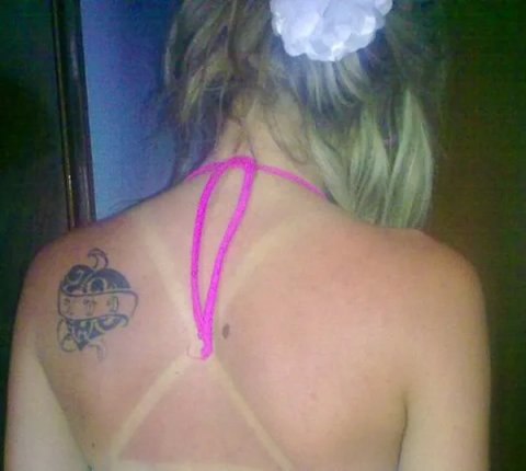 Denise - KWD heart and banner: real inked placement tattoo photo thumbnail