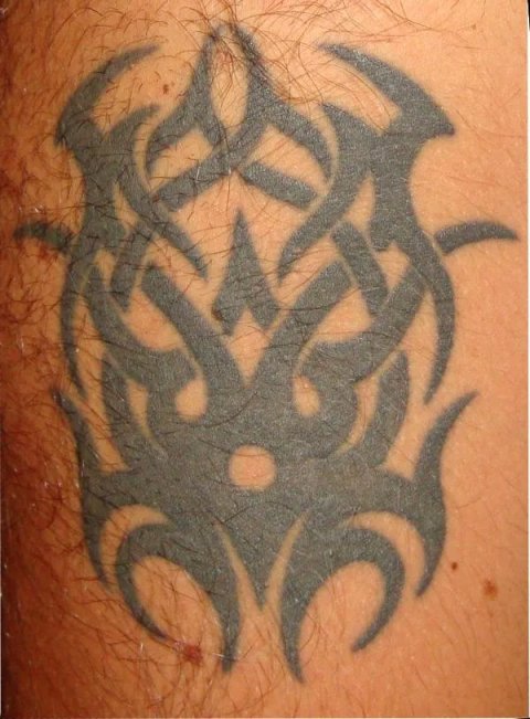 Diego - Borneo style: real inked placement tattoo photo thumbnail