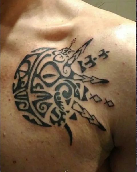 Diego - Sunmoon: real inked placement tattoo photo thumbnail