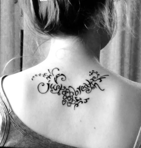 Elisa - Just breathe: real inked placement tattoo photo thumbnail