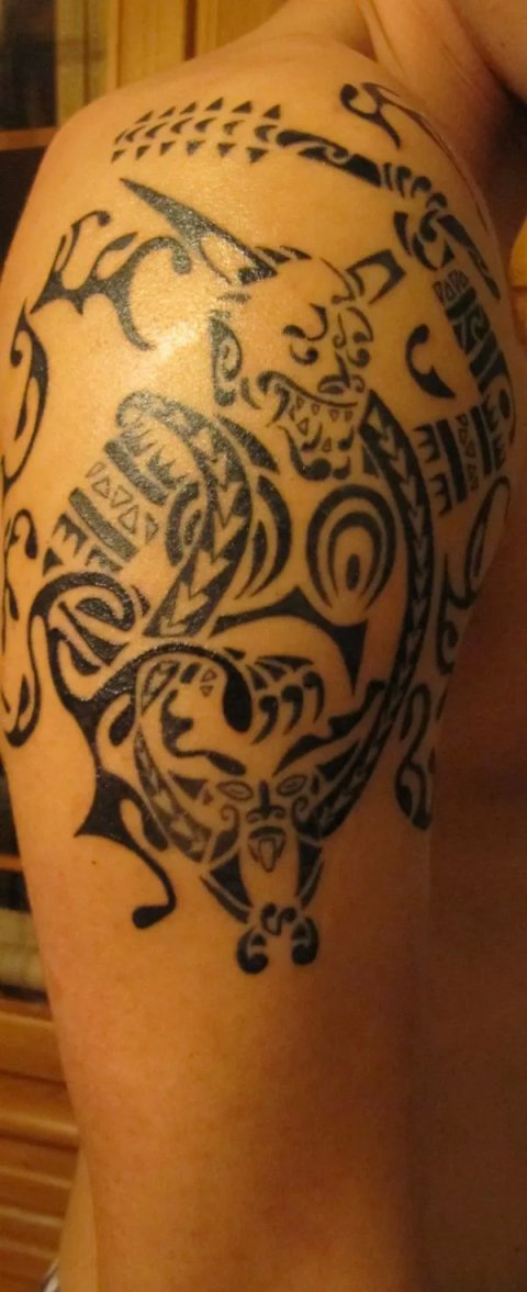 Enrico - Oni ni kanabo: real inked placement tattoo photo thumbnail